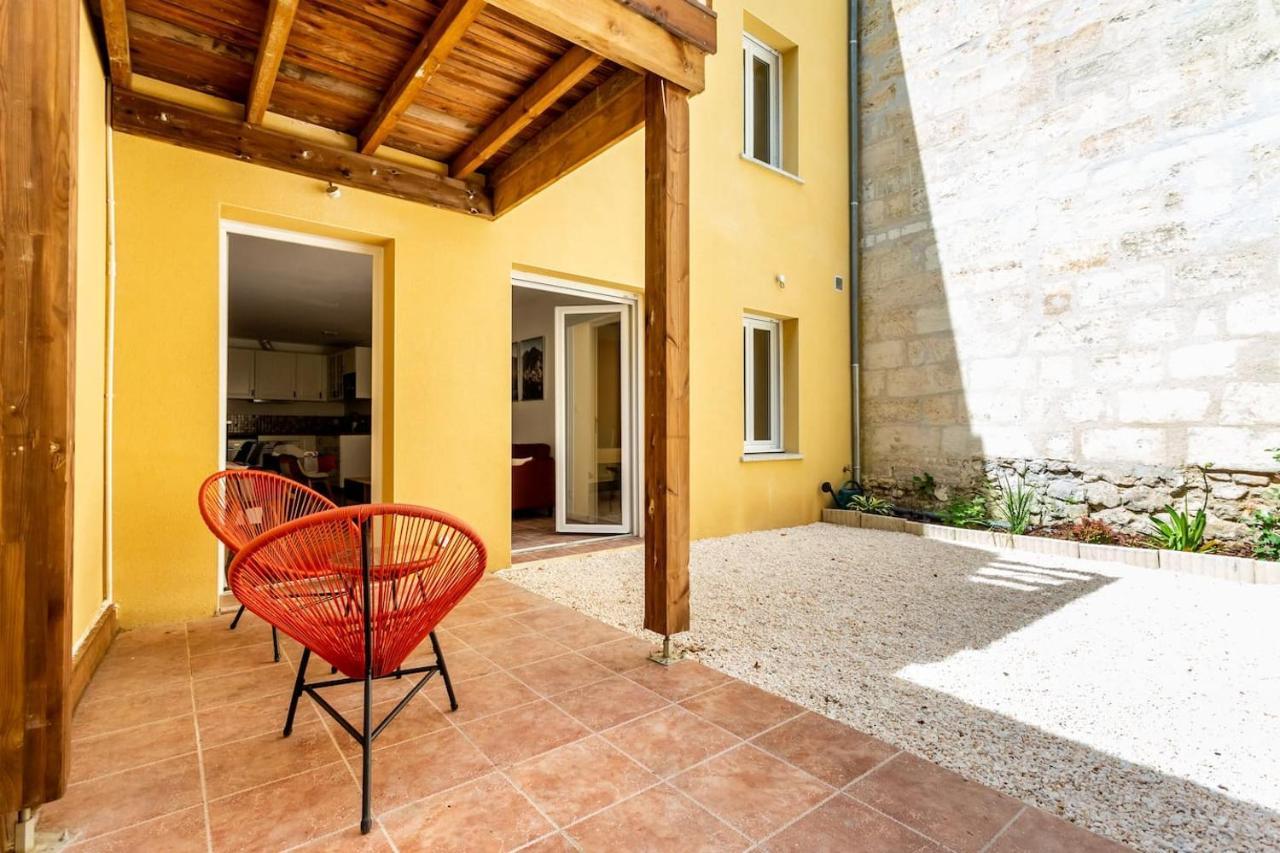 Joli Appartement Avec Jardin / Vieux-Lormont Exterior foto